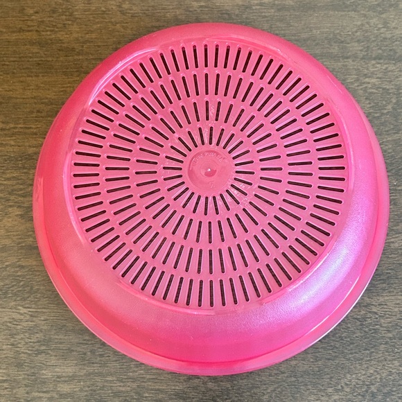 TUPPERWARE CRYSTALWAVE MICROWAVE STEAMER STRAINER COLANDER - Picture 5 of 6